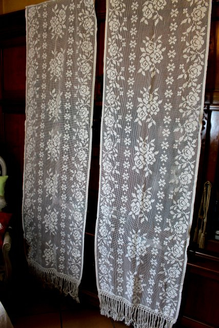 Antiquité Et Brocante De Linge Ancien – Le Linge De Jadis pour Rideaux Anciens