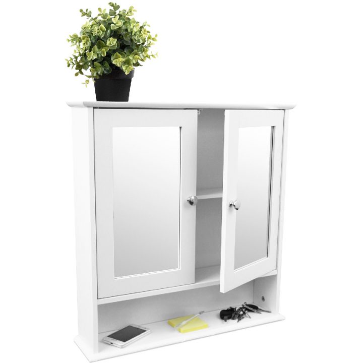 Armoire De Toilette 2 Portes Avec Miroirs Et Étagère concernant Armoir De Toilette Armoire De Toilette 2 Portes Avec Miroirs Et Étagère concernant Armoir De Toilette