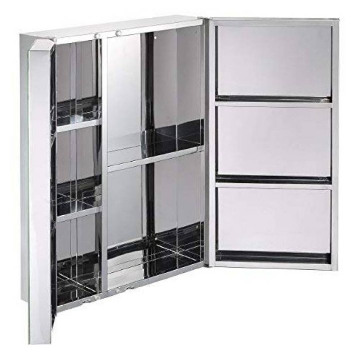 Armoire De Toilette 3 Portes Miroir Pour 2020 – Acheter destiné Armoire De Toilette Sans Miroir