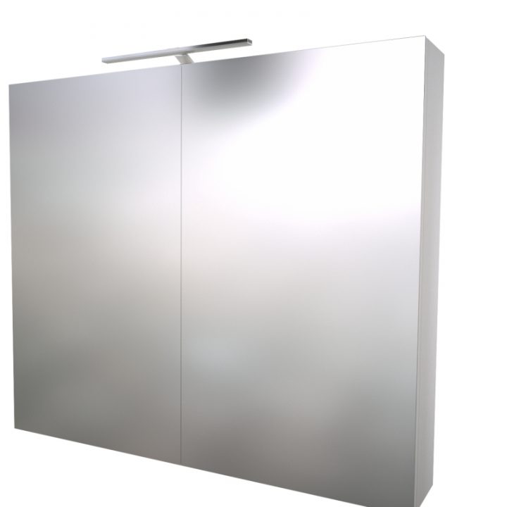 Armoire De Toilette Avec Éclairage Led Ip33, Décor Blanc avec Eclairage Pour Armoire De Toilette Armoire De Toilette Avec Éclairage Led Ip33, Décor Blanc avec Eclairage Pour Armoire De Toilette