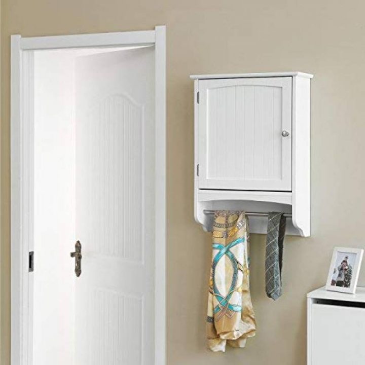 Armoire De Toilette Avec Miroir Pour Salle De Bain ; Le dedans Meuble Mural Toilette