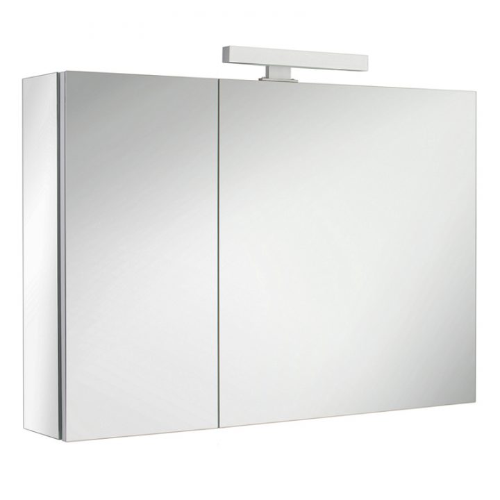 Armoire De Toilette Ice Box 90Cm 2 Portes Miroir pour Armoire De Toilette Sanijura