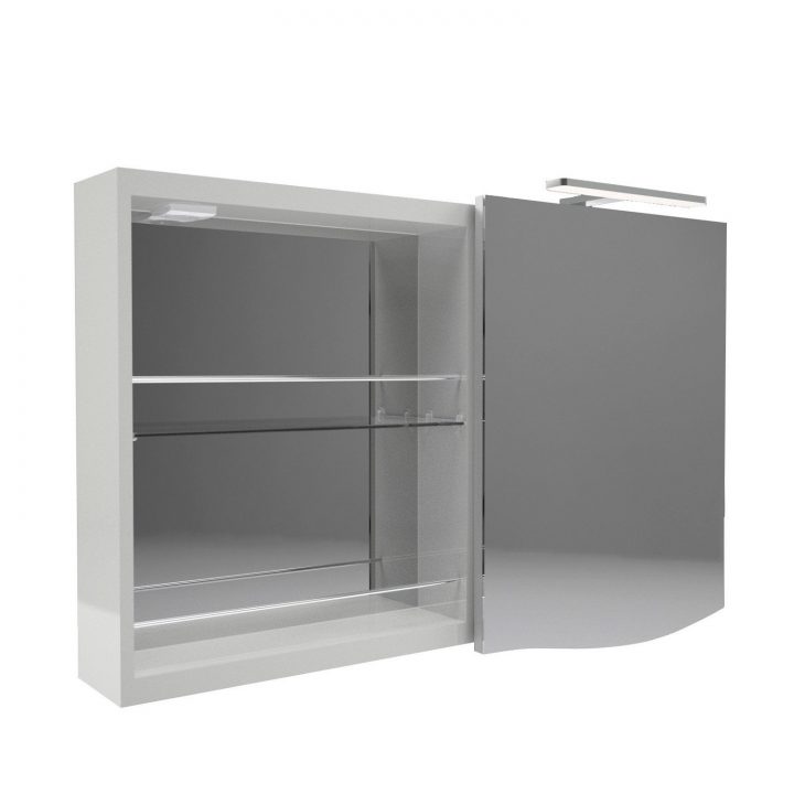 Armoire De Toilette Lumineuse L. 100 Cm, Gris, Decotec concernant Armoir De Toilette Armoire De Toilette Lumineuse L. 100 Cm, Gris, Decotec concernant Armoir De Toilette