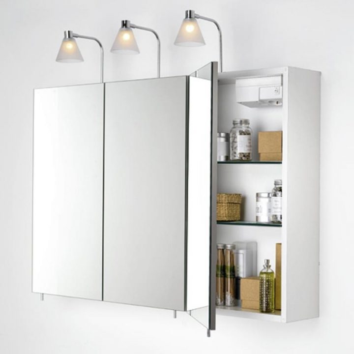 Armoire Salle Bain Avec Miroir encequiconcerne Meuble Haut Toilette