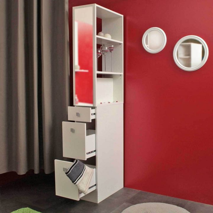Armoire Salle De Bain Colonne Salle De Bain 3 Tiroirs + 1 concernant Armoire De Toilette Plastique Armoire Salle De Bain Colonne Salle De Bain 3 Tiroirs + 1 concernant Armoire De Toilette Plastique