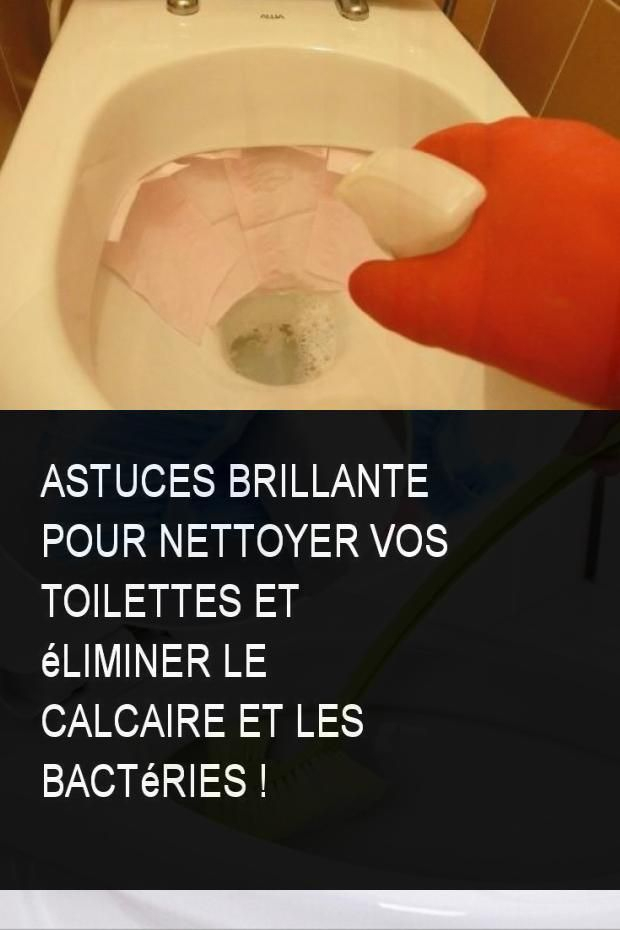 Astuces Brillante Pour Nettoyer Vos Toilettes Et Éliminer à Calcaire Toilette