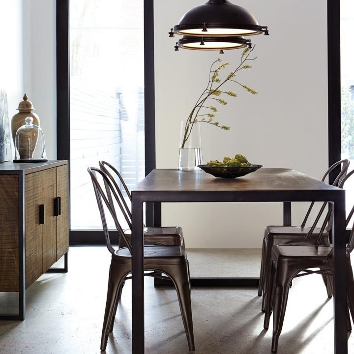 Atelier – Chic Industriel – Chaise De Salle À Manger En pour Table De Salle A Manger Style Industriel