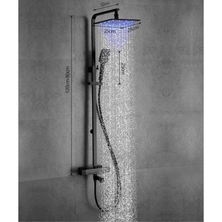 Atlas, Colonne De Douche Led Thermostatique – Salledebains à Colonne De Douche Lumineuse A Led Atlas, Colonne De Douche Led Thermostatique – Salledebains à Colonne De Douche Lumineuse A Led