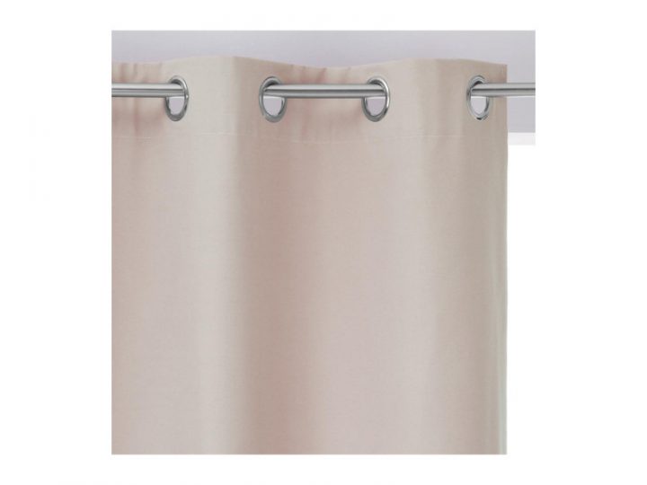Atmosphera – Rideau Occultant Effet Coton Lin 140X260 concernant Rideau Occultant Conforama