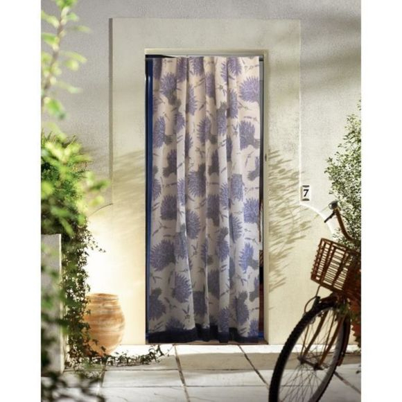 Aucune – Rideau De Porte Lavande 140X225 Cm Beige – Pas serapportantà Rideau De Porte Marseillais