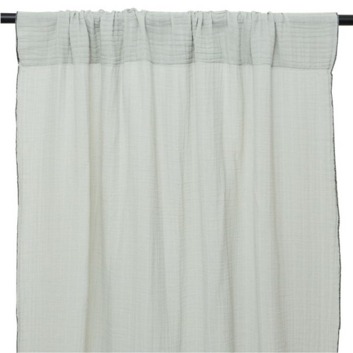 Autumn – Rideau En Gaze De Coton 120X280 Cm Vert Amande intérieur Rideaux Vert Amande Autumn – Rideau En Gaze De Coton 120X280 Cm Vert Amande intérieur Rideaux Vert Amande