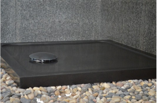 Bac À Douche En Pierre Taillé Dans Le Granit Noir 80X80 concernant Receveur De Douche Noir 80X80 Bac À Douche En Pierre Taillé Dans Le Granit Noir 80X80 concernant Receveur De Douche Noir 80X80
