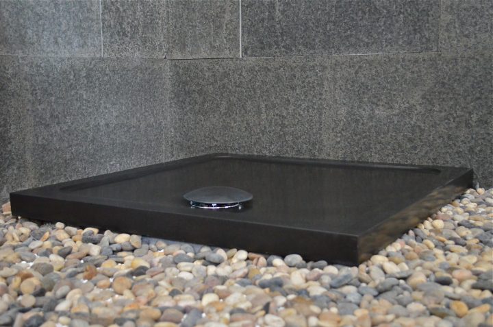 Bac À Douche En Pierre Taillé Dans Le Granit Noir 80X80 pour Receveur De Douche Noir 80X80 Bac À Douche En Pierre Taillé Dans Le Granit Noir 80X80 pour Receveur De Douche Noir 80X80