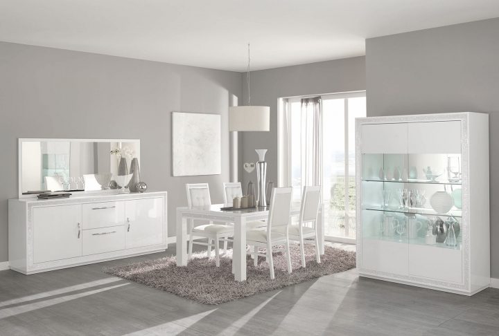 Baccara Laque Blanc Sejour Salle A Manger Design : Le concernant Miroir Salle A Manger