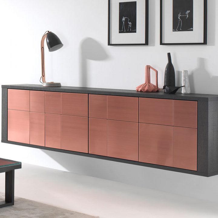 Bahut Moderne Noir Et Cuivre, Meuble Suspendu Design serapportantà Meuble Salle A Manger Suspendu Bahut Moderne Noir Et Cuivre, Meuble Suspendu Design serapportantà Meuble Salle A Manger Suspendu