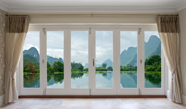 Baie Coulissante Rideau – Les Menuiseries Exterieure tout Tringle A Rideau Sans Percer Pour Baie Coulissante