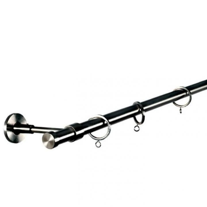 Barre Alma Gris | Tringle Rideau, Rideaux Voilages, Rideaux encequiconcerne Tringle A Rideau Plate