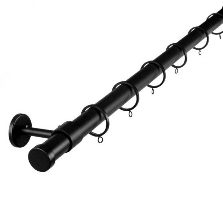 Barre Alma Noir | Tringle Rideau, Rideaux Et Tringle à Tringle A Rideau Blanche