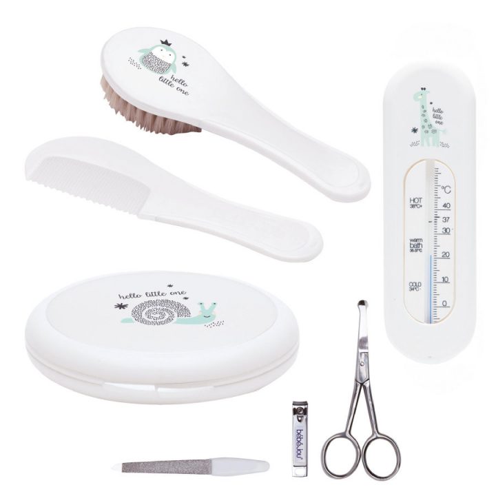 Bébé-Jou® Kit Toilette Bébé Thermomètre De Bain Hello pour Kit De Toilette Bébé