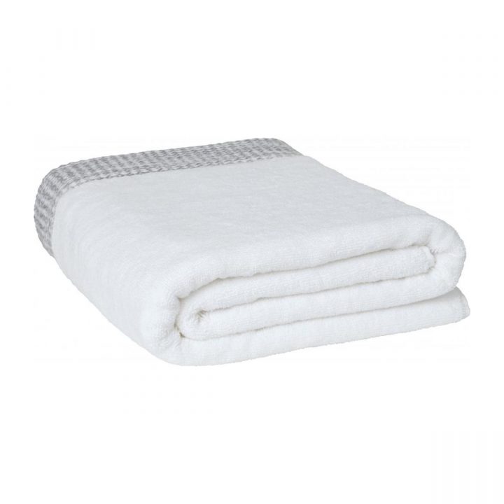 Belize – Serviette De Toilette – 70X140Cm- Blanc – Habitat à Serviette De Toilette De Luxe