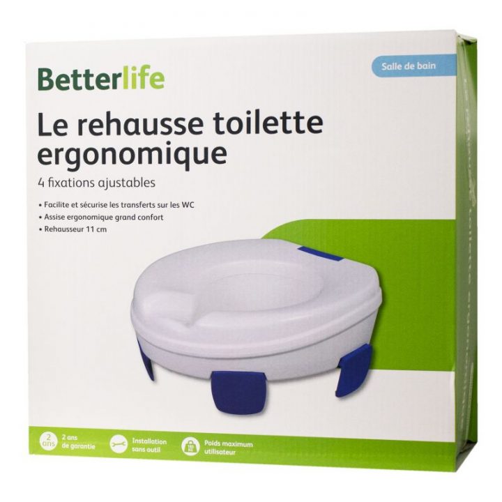 Betterlife Le Rehausse Toilette Ergonomique Surélévateur tout Surelevateur De Toilette