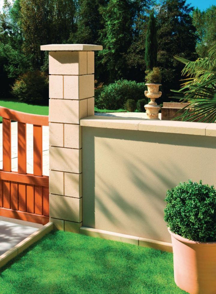 Bip – Élément De Pilier À Enduire Harmonie – Béton Sable dedans Chapeau De Cheminée Béton Point P