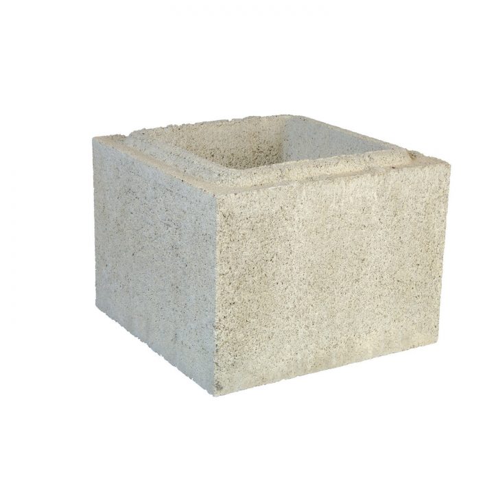 Boisseau Pouzzolane Béton De Pouzzolane, H25X25X25 Cm pour Chapeau De Cheminée En Béton