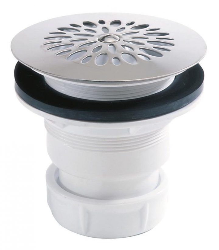 Bonde Receveur De Douche Plastique À Grille Inox Ø 60 encequiconcerne Siphon Receveur De Douche