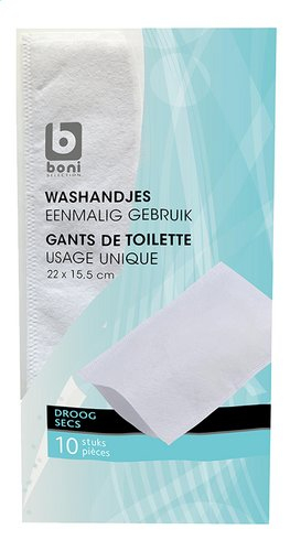 Boni Selection Gant Toilette Jetable 10P | Colruyt à Gant Toilette Jetable