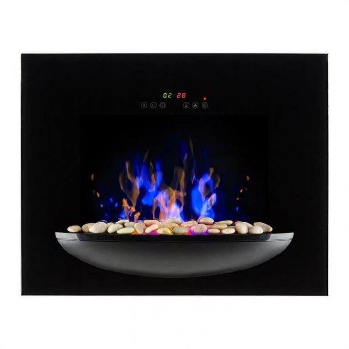 Brasero Cheminée Murale Électrique 1800 W Simulation De tout Cheminée Electrique Murale