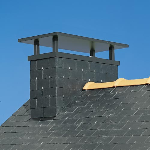 Bretagne Chimney Stack serapportantà Chapeau De Cheminée Inox