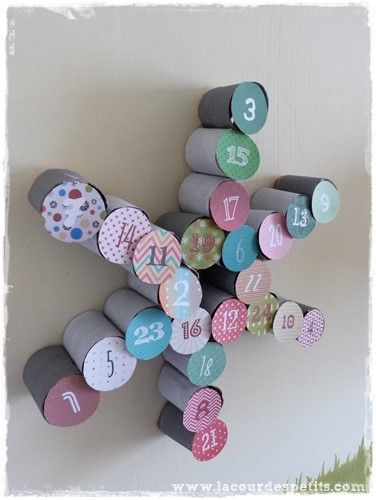 Bricolage En Rouleaux De Papier Toilette #5 : Un concernant Calendrier De L Avent En Rouleau Papier Toilette Bricolage En Rouleaux De Papier Toilette #5 : Un concernant Calendrier De L Avent En Rouleau Papier Toilette
