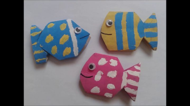 Bricolage Facile – Faire De Mignons Poissons Avec Rouleaux tout Cadre Avec Rouleau Papier Toilette