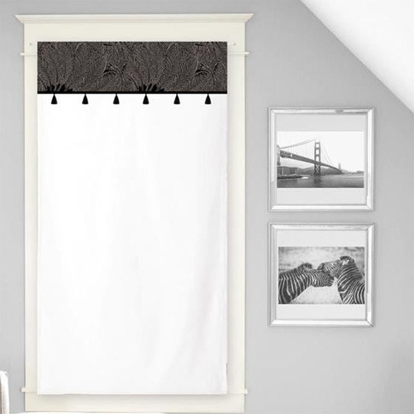 Brise Bise 60X120 Cm Oasis En Coton – Decoratie.fr à Rideaux Fenetre 60X120