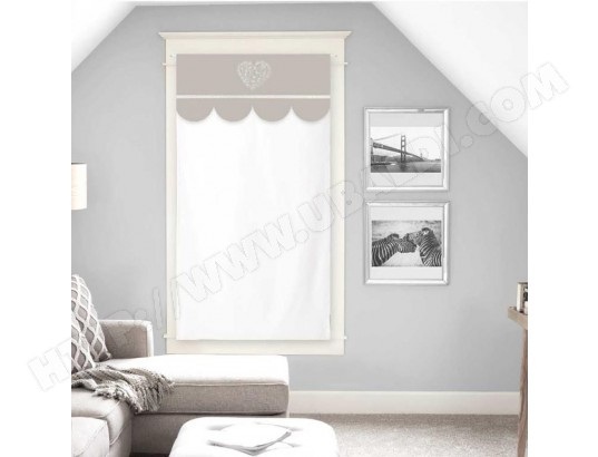 Brise Bise 60X120 Cm Secret 100% Coton Soleil D Ocre Ma pour Rideaux Fenetre 60X120