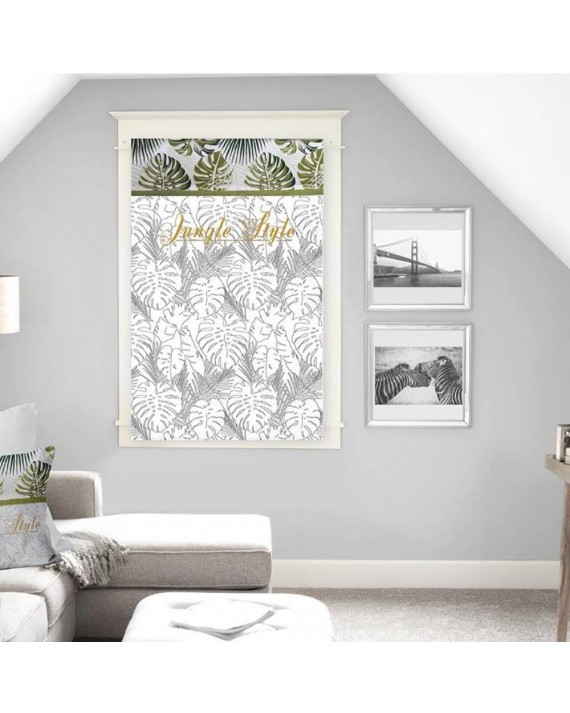 Brise Bise 60X90 Cm Nouméa En Coton – Decoratie.fr serapportantà Rideaux 60X90