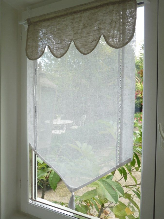 : Brise Bise En Lin Modèle Ambre 60X90 Cm | Déco Maison destiné Rideaux 60X90