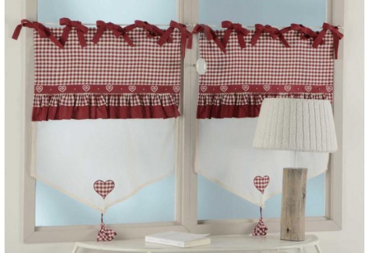 Brise Bise Vichy Rouge Mandoline 45X70 Cm Amadeus 30581 serapportantà Rideaux Amadeus Brise Bise Vichy Rouge Mandoline 45X70 Cm Amadeus 30581 serapportantà Rideaux Amadeus