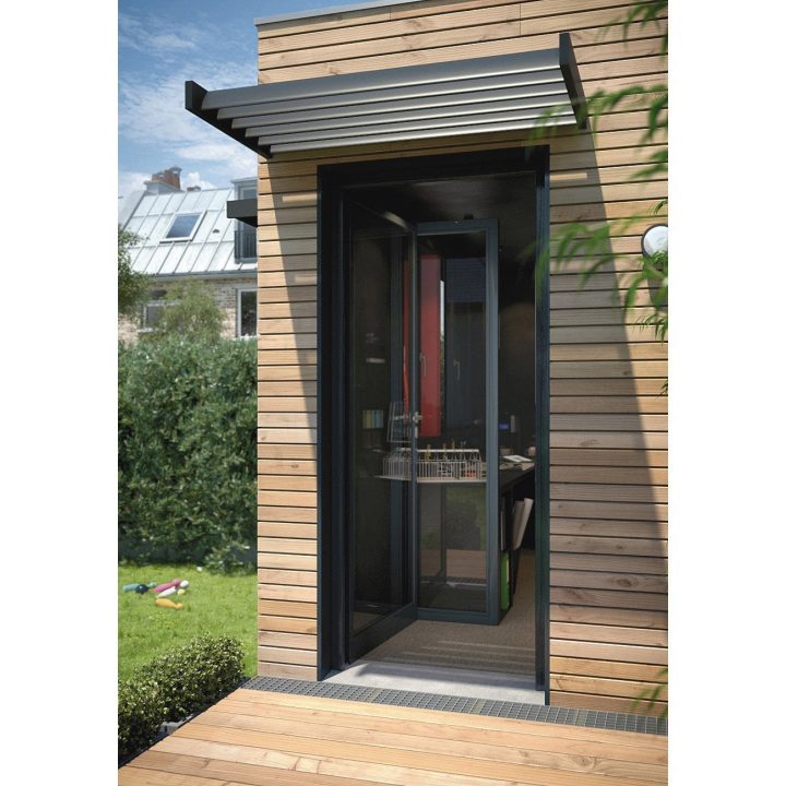 Brise-Soleil Pour Fenêtre Et Porte, L.140 X P.75 X H.20 Cm concernant Tringle Rideau Porte Entrée Leroy Merlin