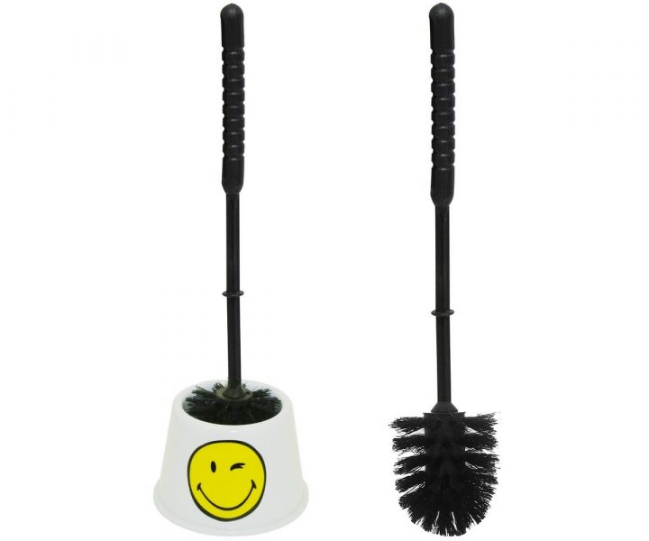 Brosse De Toilettes Licence Smiley World Inscription Fun serapportantà Balayette Toilette
