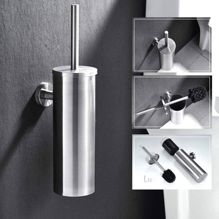 Brosse Wc Suspendu Portebrosse Wc Mural Nuova De Roca With pour Brosse Toilette Suspendu