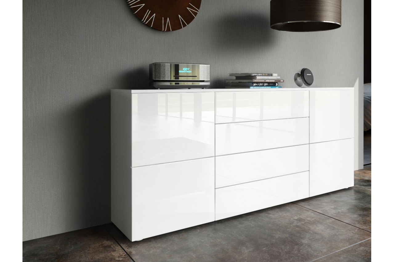 Buffet De Salle À Manger Design 4 Portes & 4 Tiroirs Pour avec Ikea