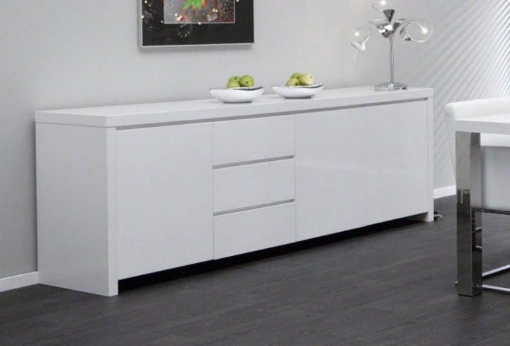 Buffet Design Laqué Blanc 3 Portes 3 Tiroirs à Ikea Buffet Salle A Manger