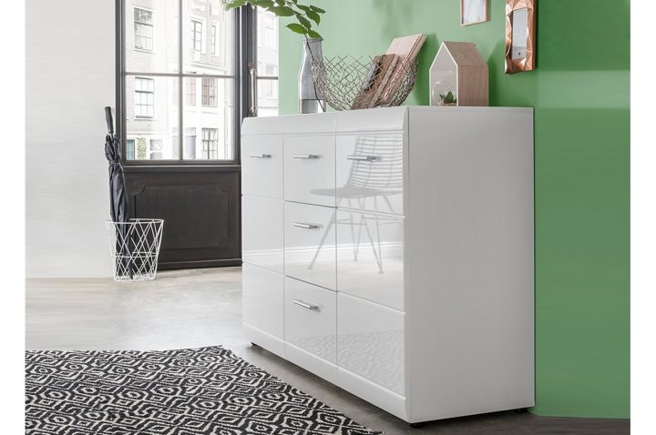 Buffet Design Laqué Blanc Pas Cher Pour Salle À Manger serapportantà Meuble Salle A Manger Pas Cher