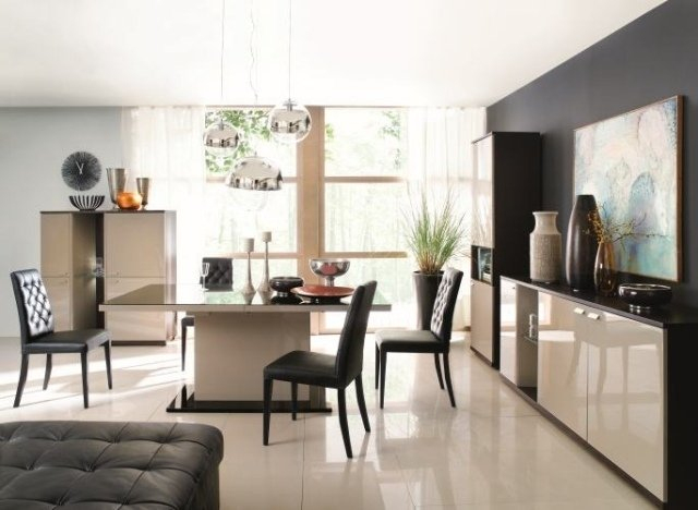 Buffet-Salle-Manger-Moderne-Beige-Laqué-Moderne – Des encequiconcerne But Salle A Manger Moderne