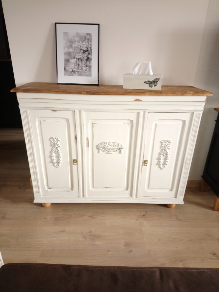 meuble relooké gris et blanc meuble relooké gris et blanc