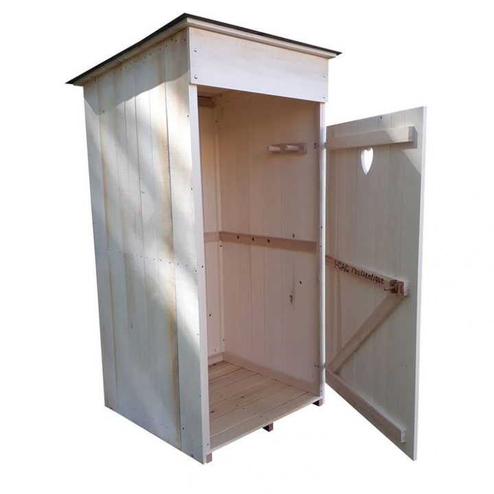 Cabane De Toilette Sèches Extérieur À Compost. En Bois tout Fabrication Toilette Seche