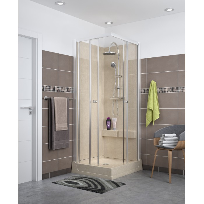 Cabine De Douche Carea Cocoon 80X90 Cm Pour La Salle De Bain intérieur Peinture Cabine De Douche