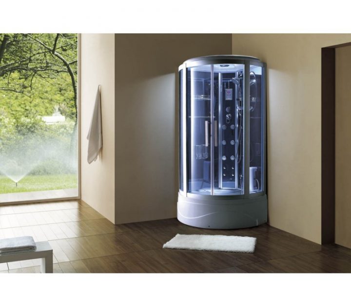 Cabine De Douche Hydromassante Avec Hammam Et Baignoire At-003 dedans Cabine De Douche Hydromassante Avec Radio