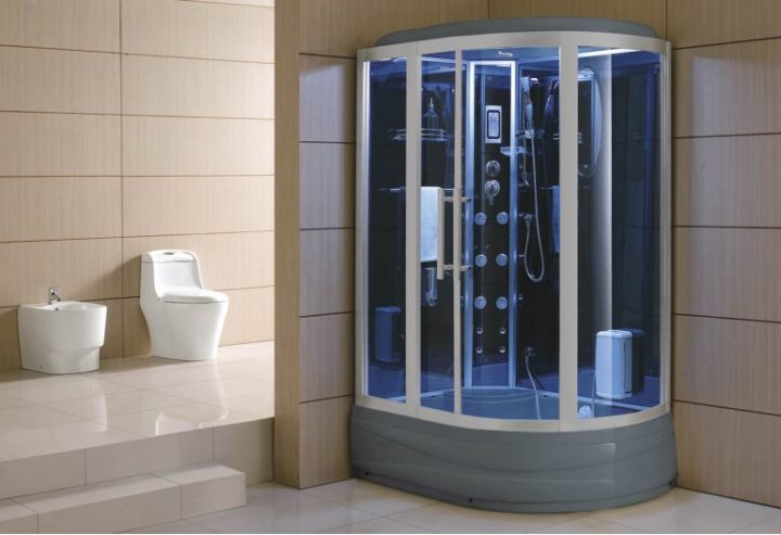 Cabine De Douche Hydromassante Avec Hammam Et Baignoire At-006 à Cabine De Douche Hydromassante Avec Radio